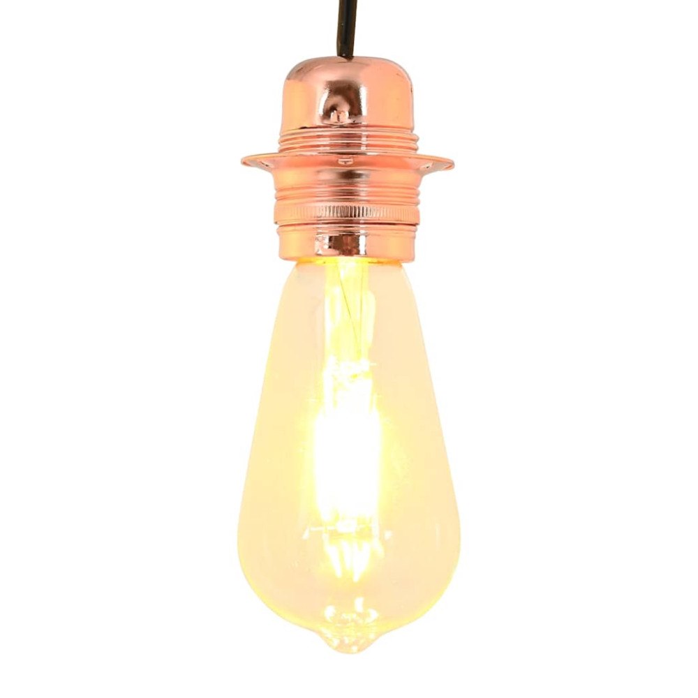 vidaXL Lamphållare 2 st roséguld E27