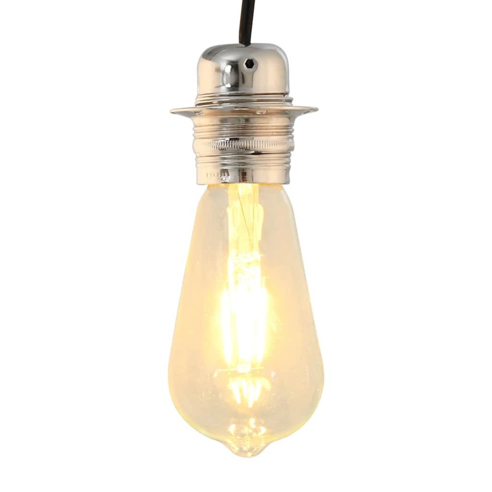 vidaXL Lamphållare 2 st Satin Nickel E27