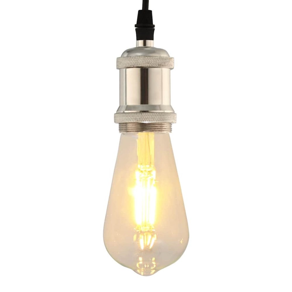 vidaXL Lamphållare 2 st Satin Nickel E27