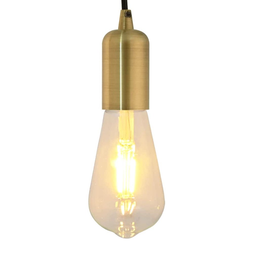 vidaXL Lamphållare 2 st brons E27