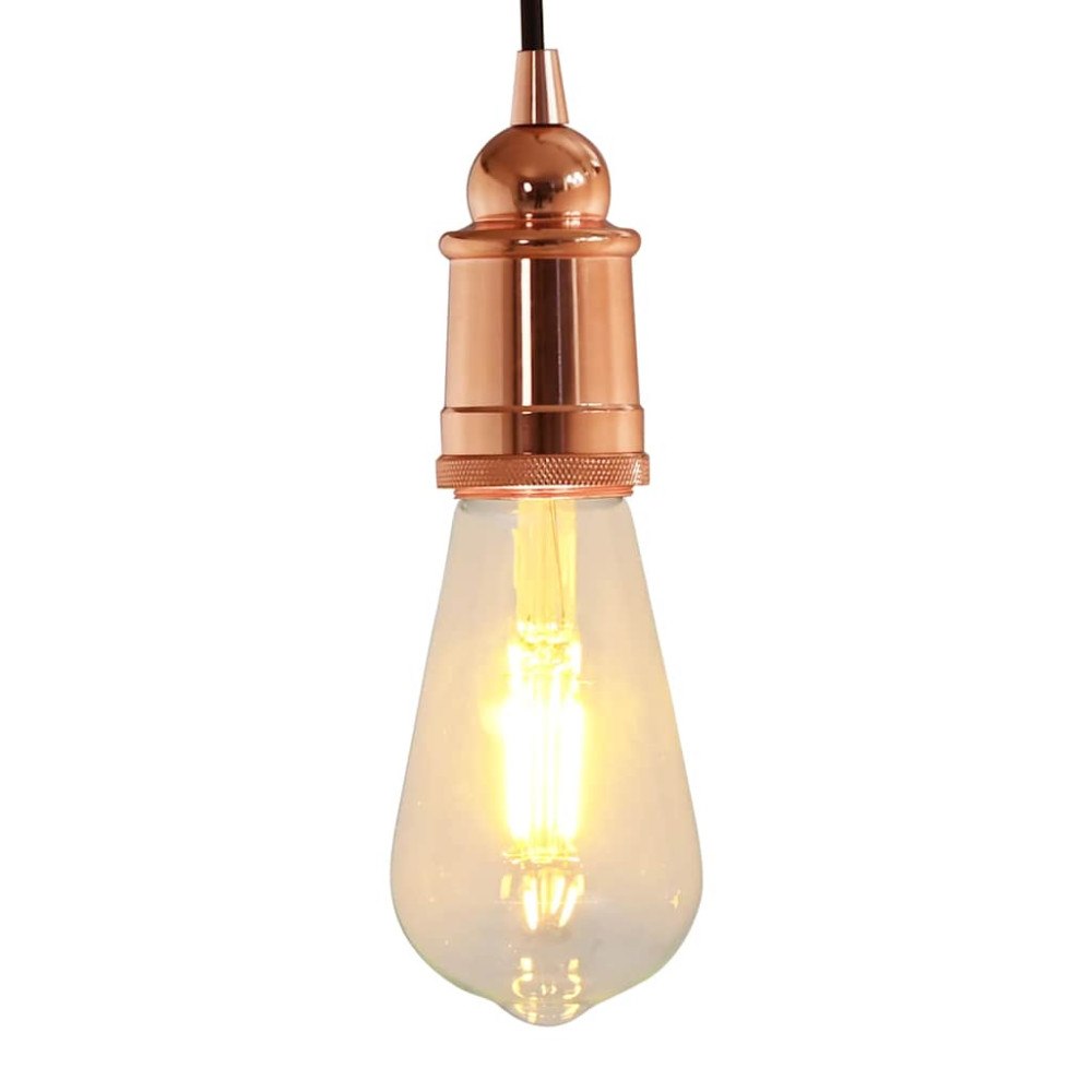 vidaXL Lamphållare 2 st roséguld E27