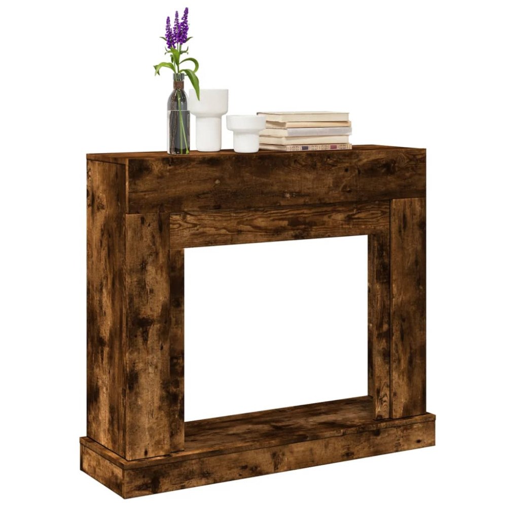 vidaXL Spiselkrans rökfärgad ek 100x30x87,5 cm konstruerat trä
