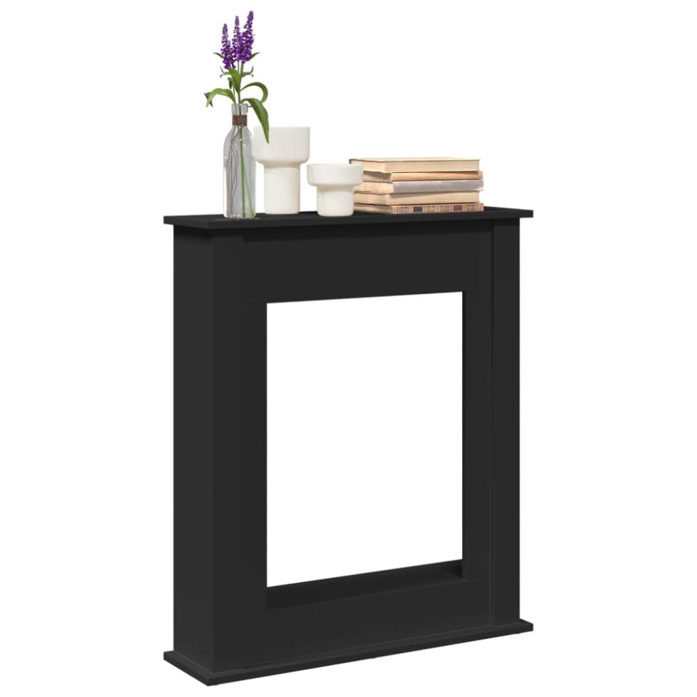 vidaXL Spiselkrans svart 75x20x87,5 cm konstruerat trä