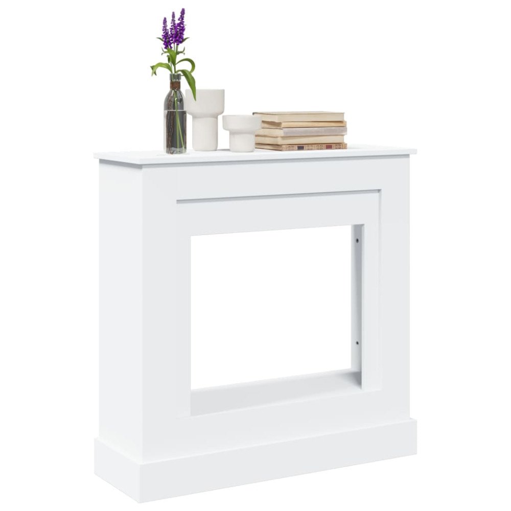 vidaXL Spiselkrans vit 90x30x90 cm konstruerat trä