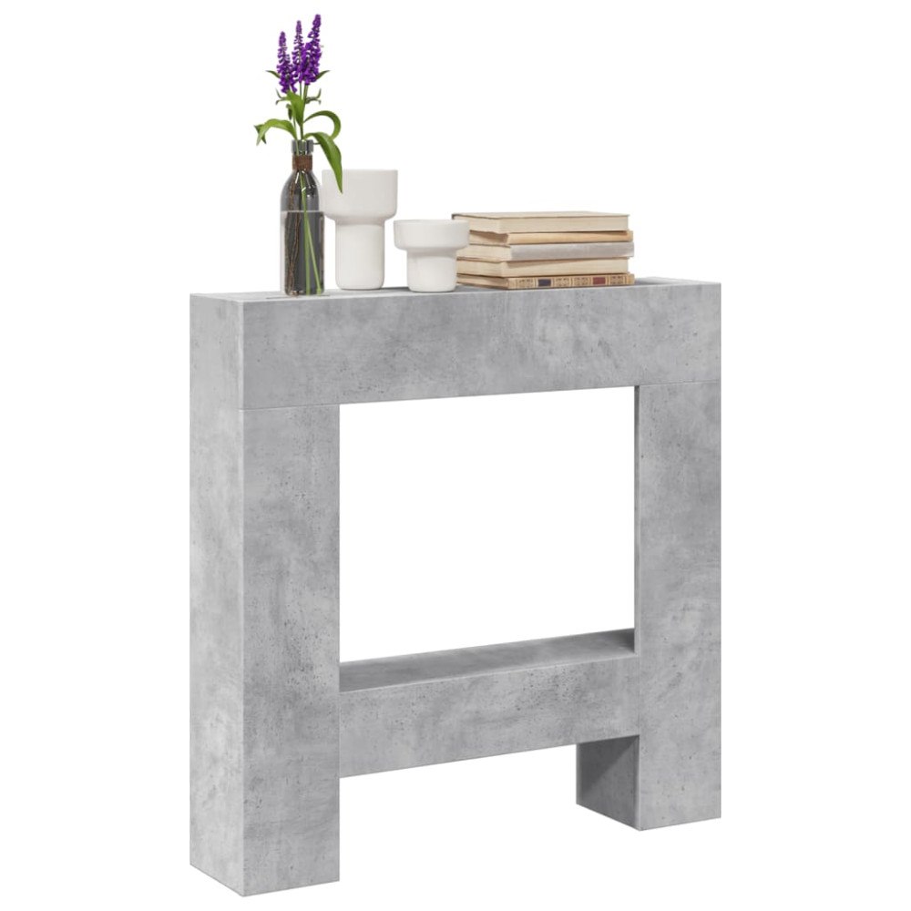 vidaXL Spiselkrans betonggrå 81x18x82 cm konstruerat trä