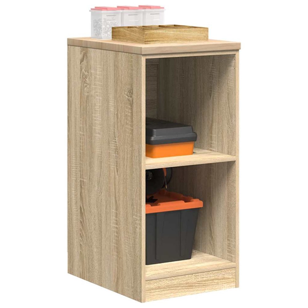 vidaXL Garageskåp Sonoma ek 40x51x85 cm massiv trä furu