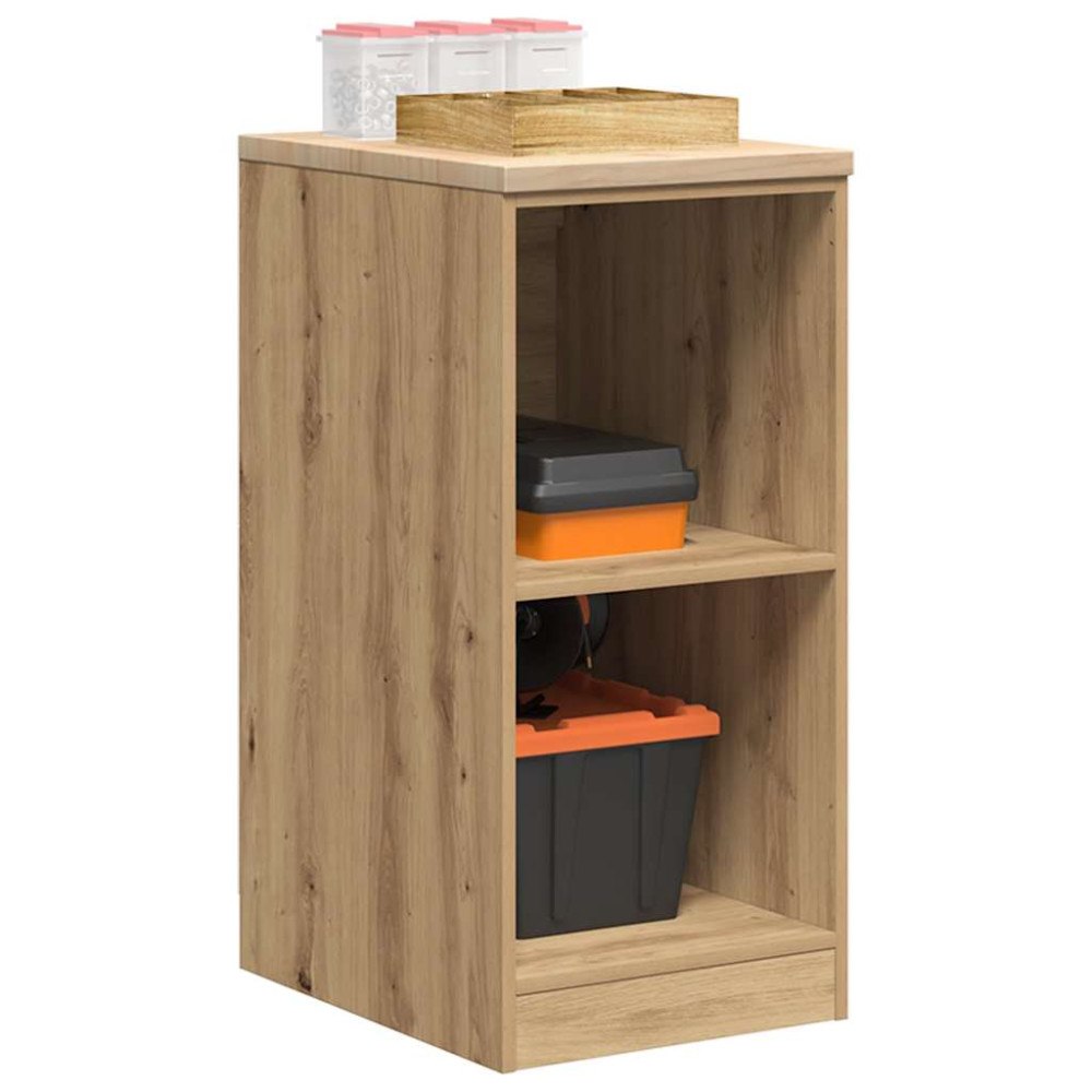 vidaXL Förvaringsskåp för garage hantverksmässig ek 40x51x85 cm