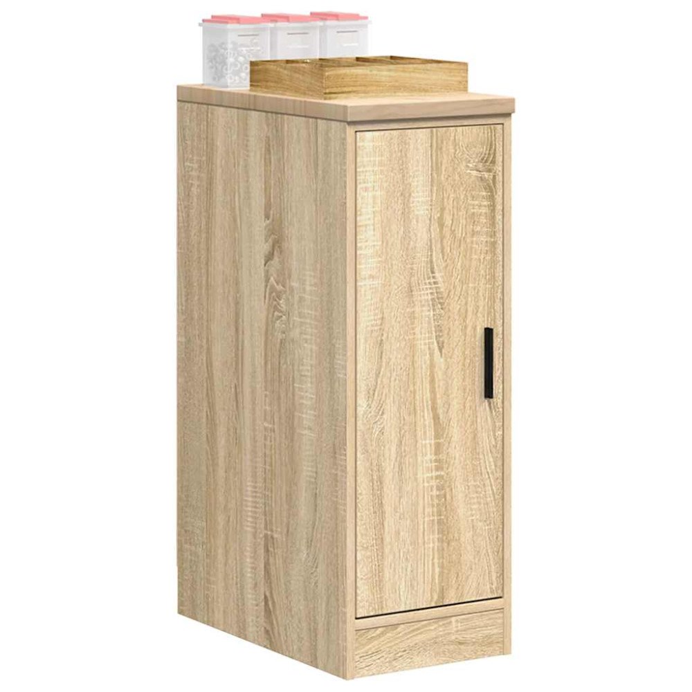 vidaXL Garageskåp Sonoma ek 30x51x85 cm massiv trä furu