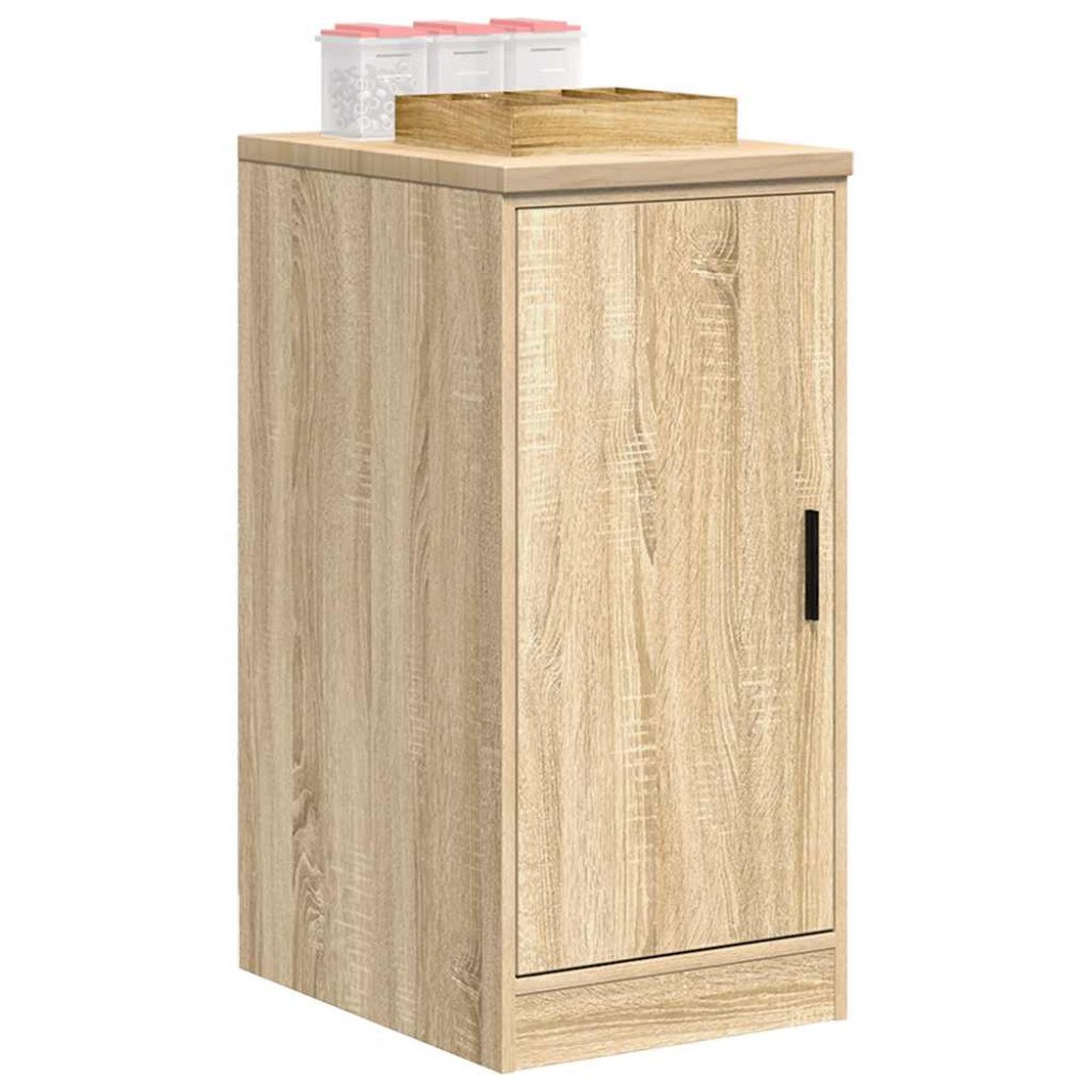 vidaXL Garageskåp Sonoma ek 40x51x85 cm massiv trä furu