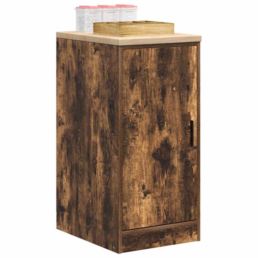 vidaXL Garageskåp Sonoma ek 40x51x85 cm massiv trä furu
