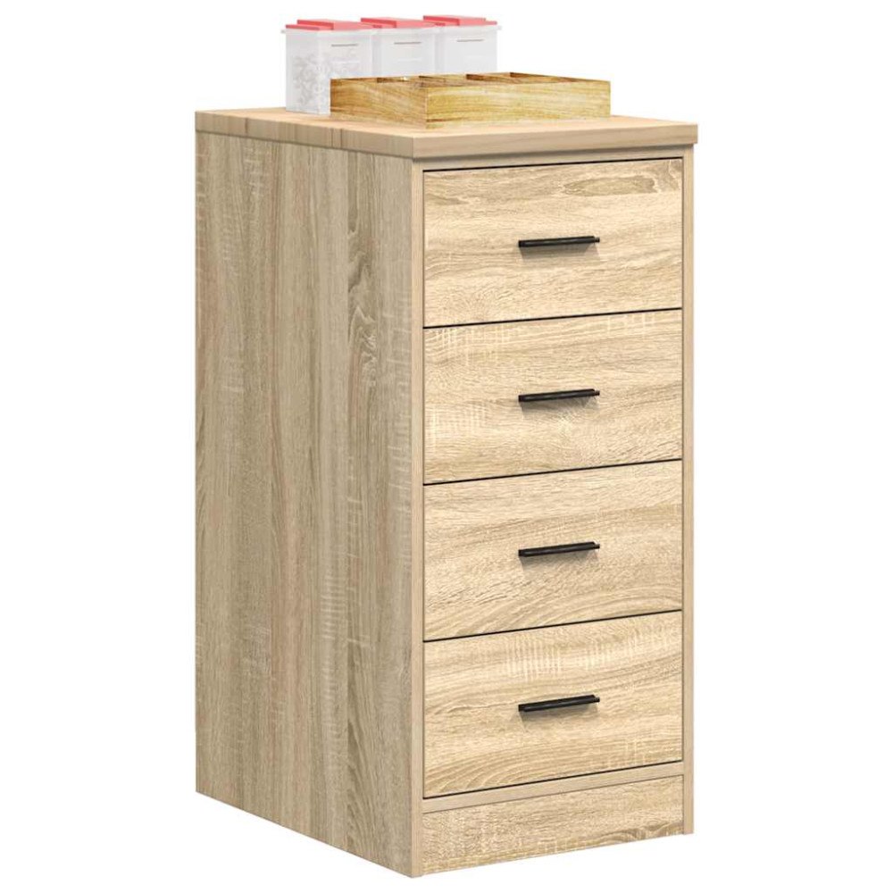 vidaXL Garageskåp Sonoma ek 40x51x85 cm massiv trä furu