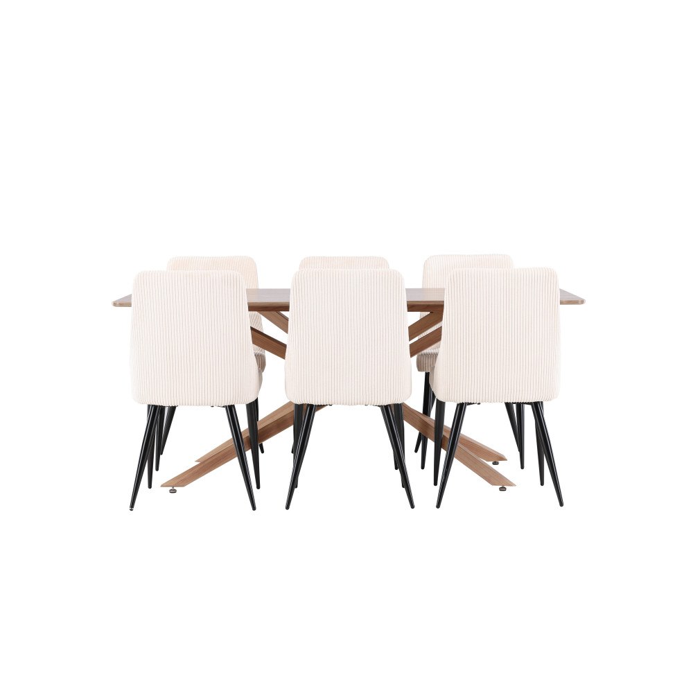 Venture Home Piazza Matbord med Leone Matstol