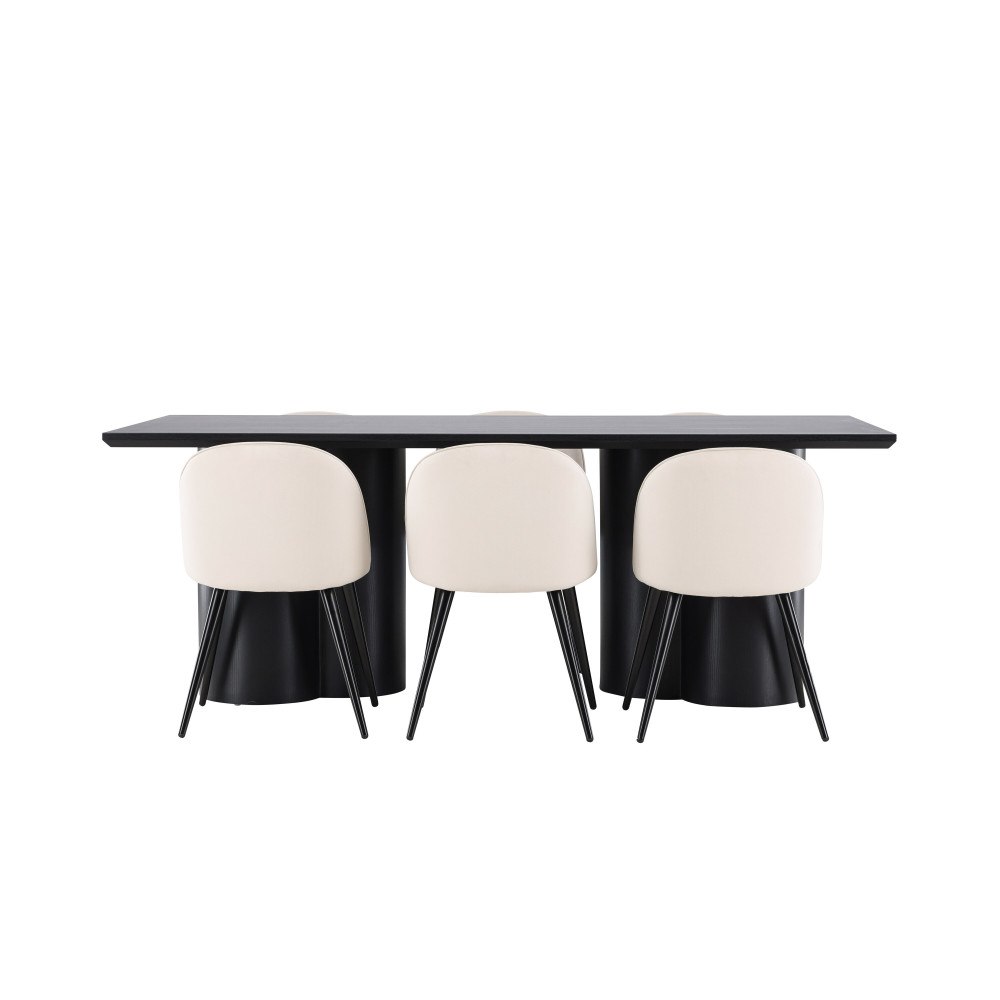 Venture Home Olivia Matbord med Velvet Matstol