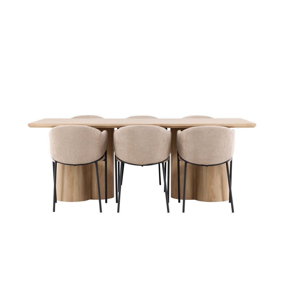 Venture Home Olivia Matbord med Evelina Matstol