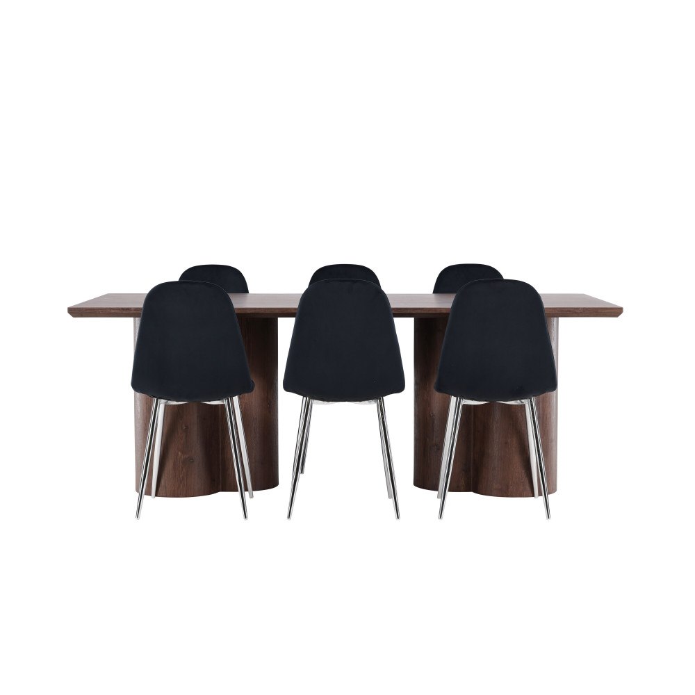 Venture Home Olivia Matbord med Polar Matstol