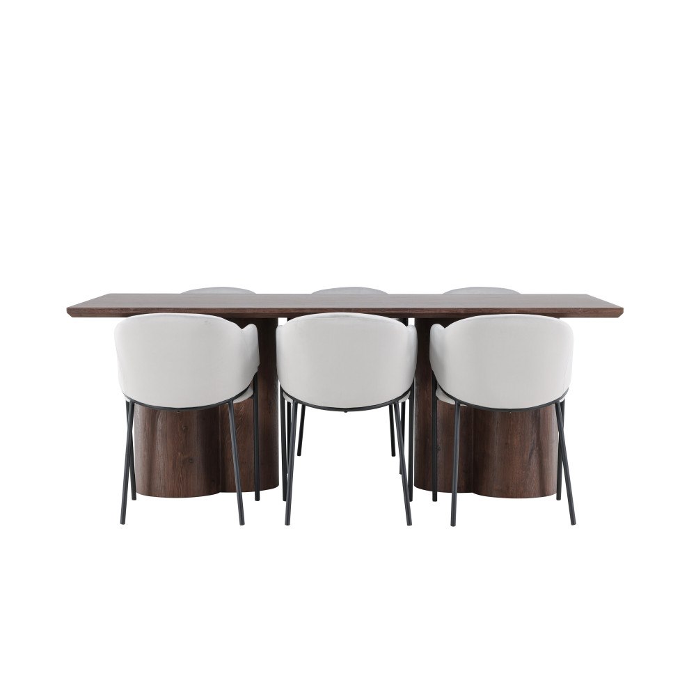 Venture Home Olivia Matbord med Evelina Matstol