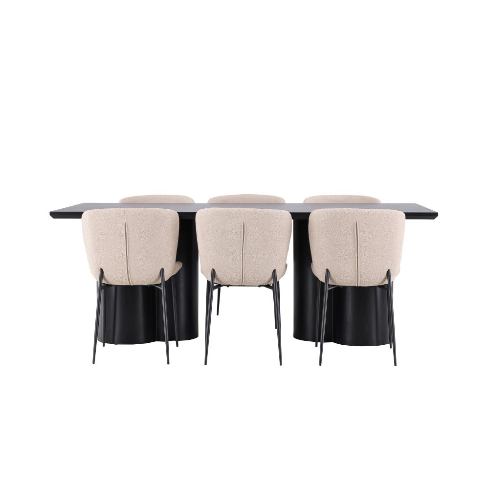 Venture Home Olivia Matbord med Modesto Matstol