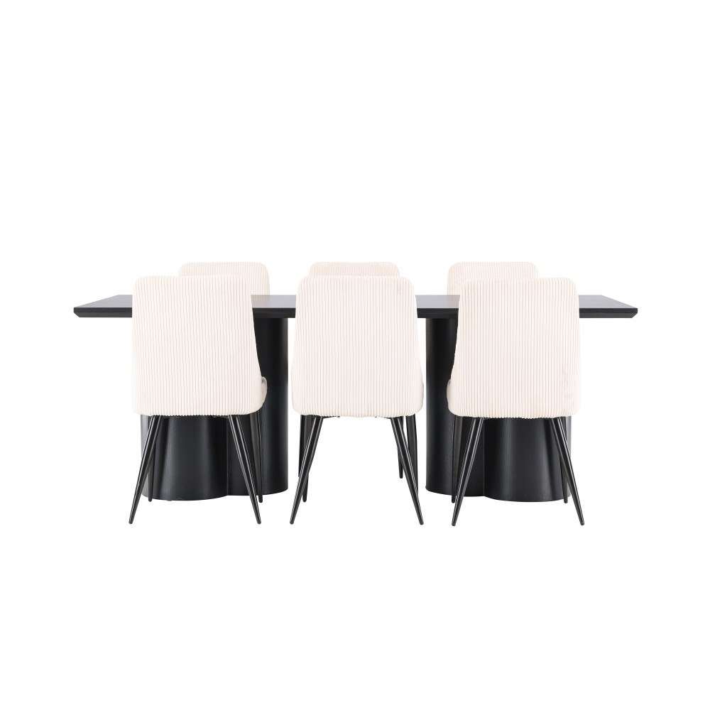 Venture Home Olivia Matbord med Leone Stolarna