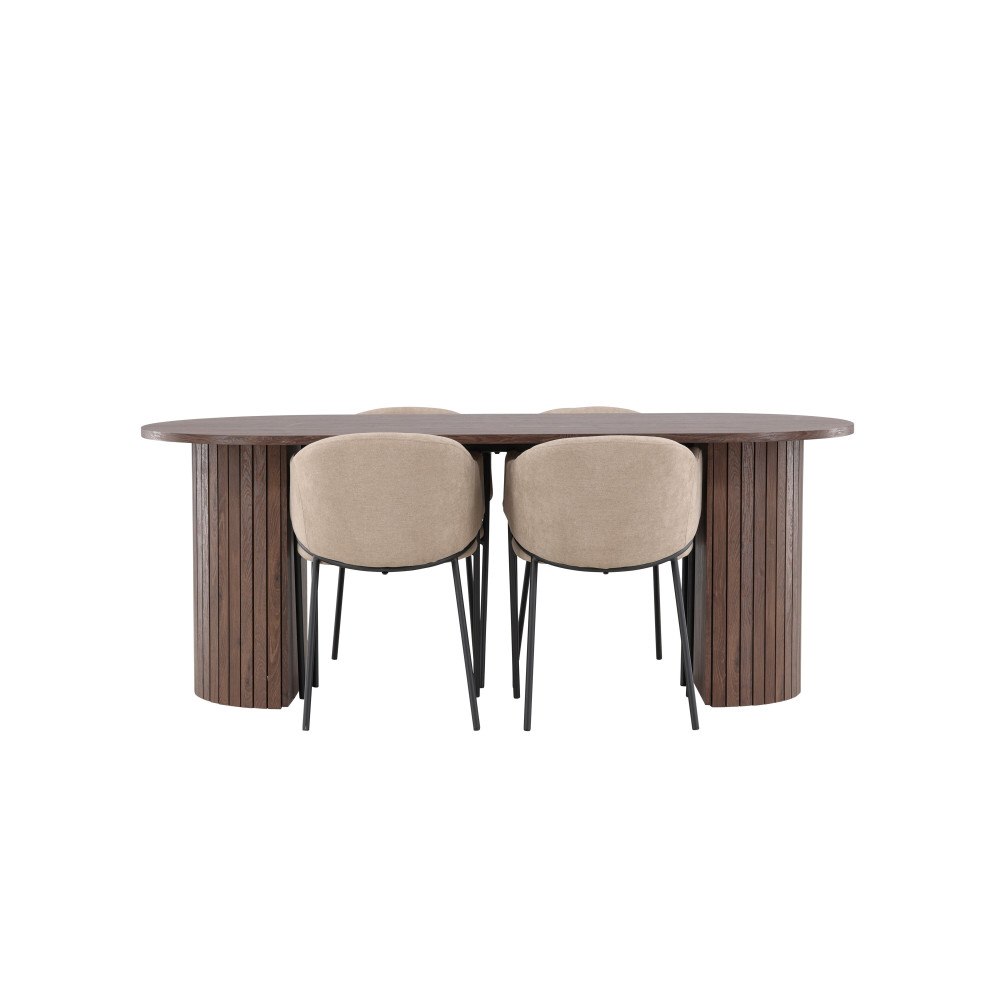 Venture Home Härön Matbord med Evelina Matstol