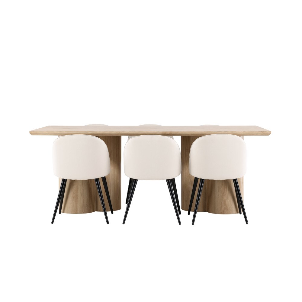 Venture Home Olivia Matbord med Velvet Matstol