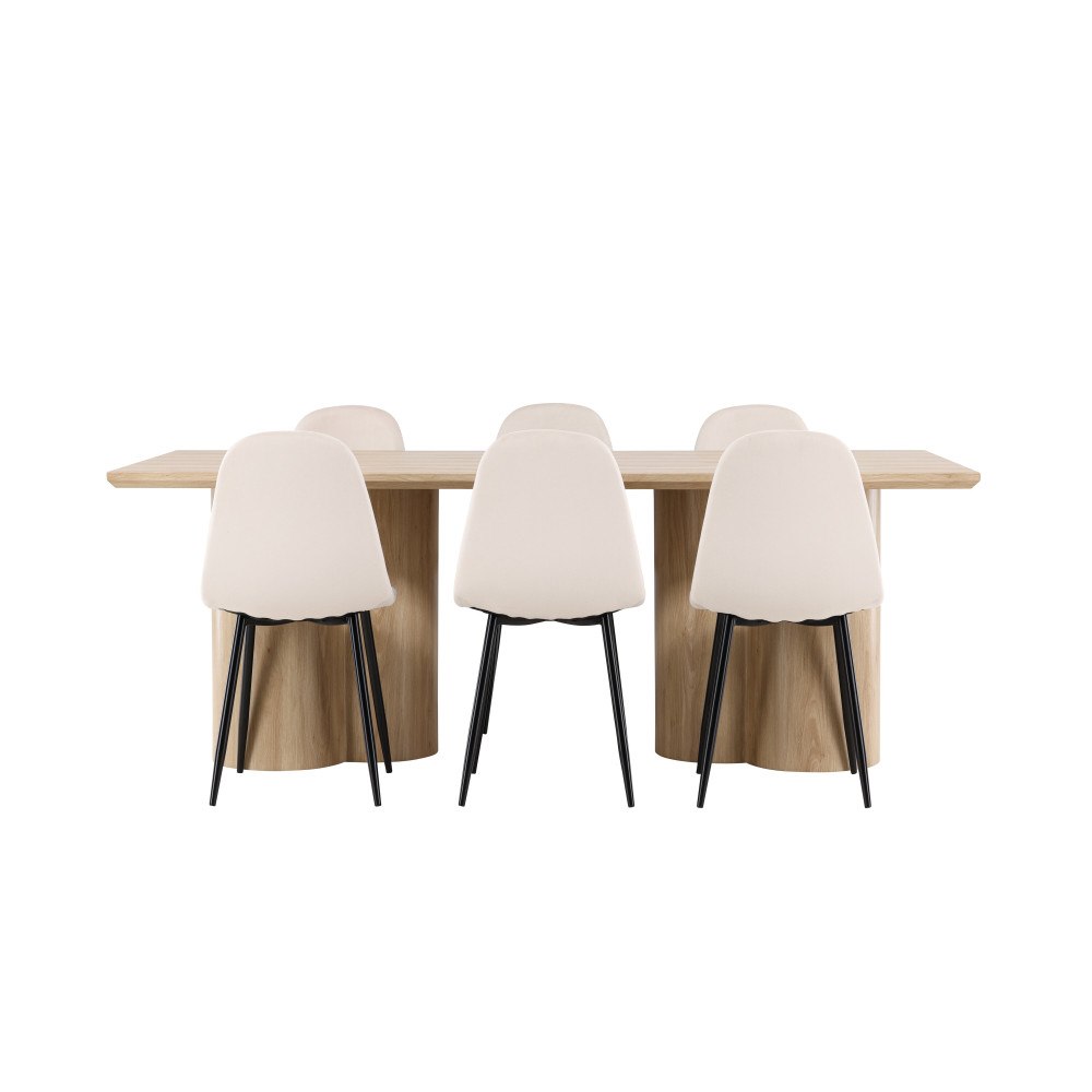 Venture Home Olivia Matbord med Polar Matstol