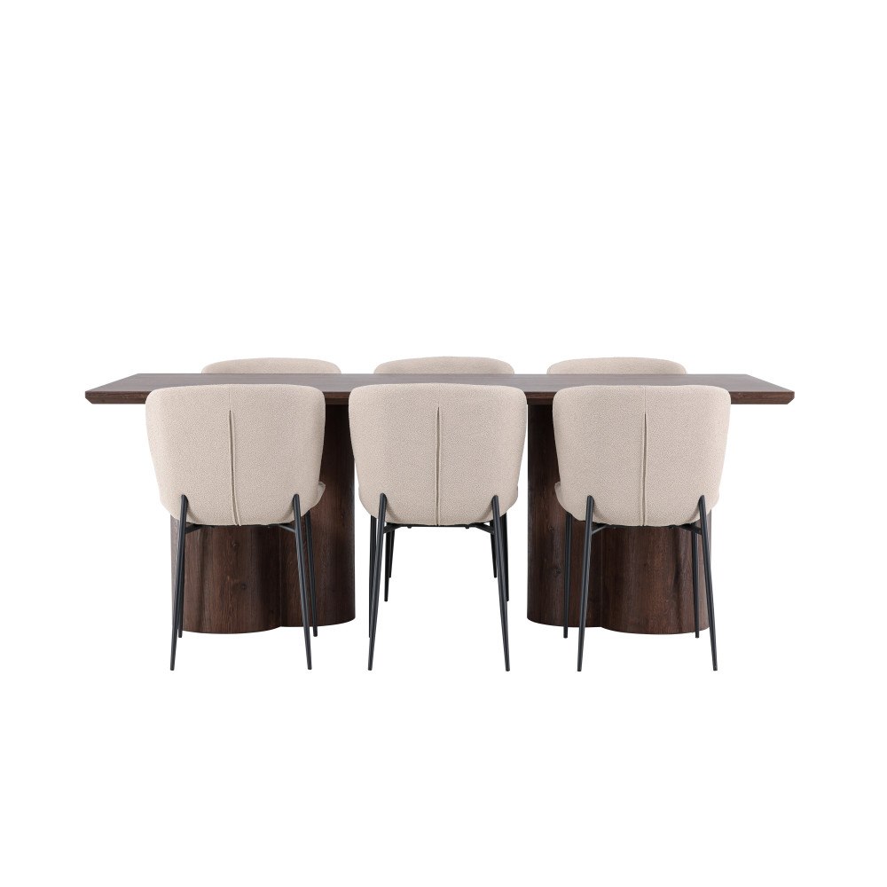 Venture Home Olivia Matbord med Modesto Matstol