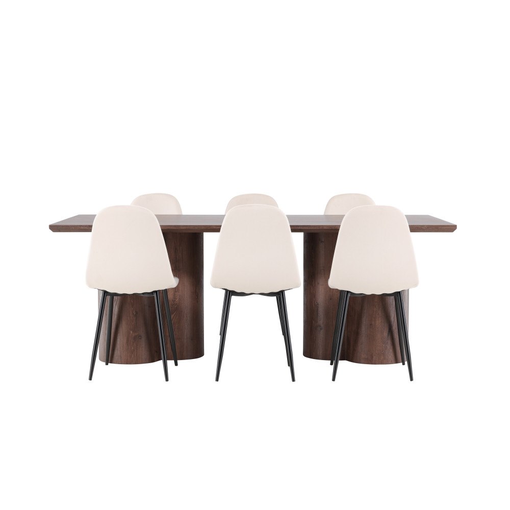 Venture Home Olivia Matbord med Polar Matstol