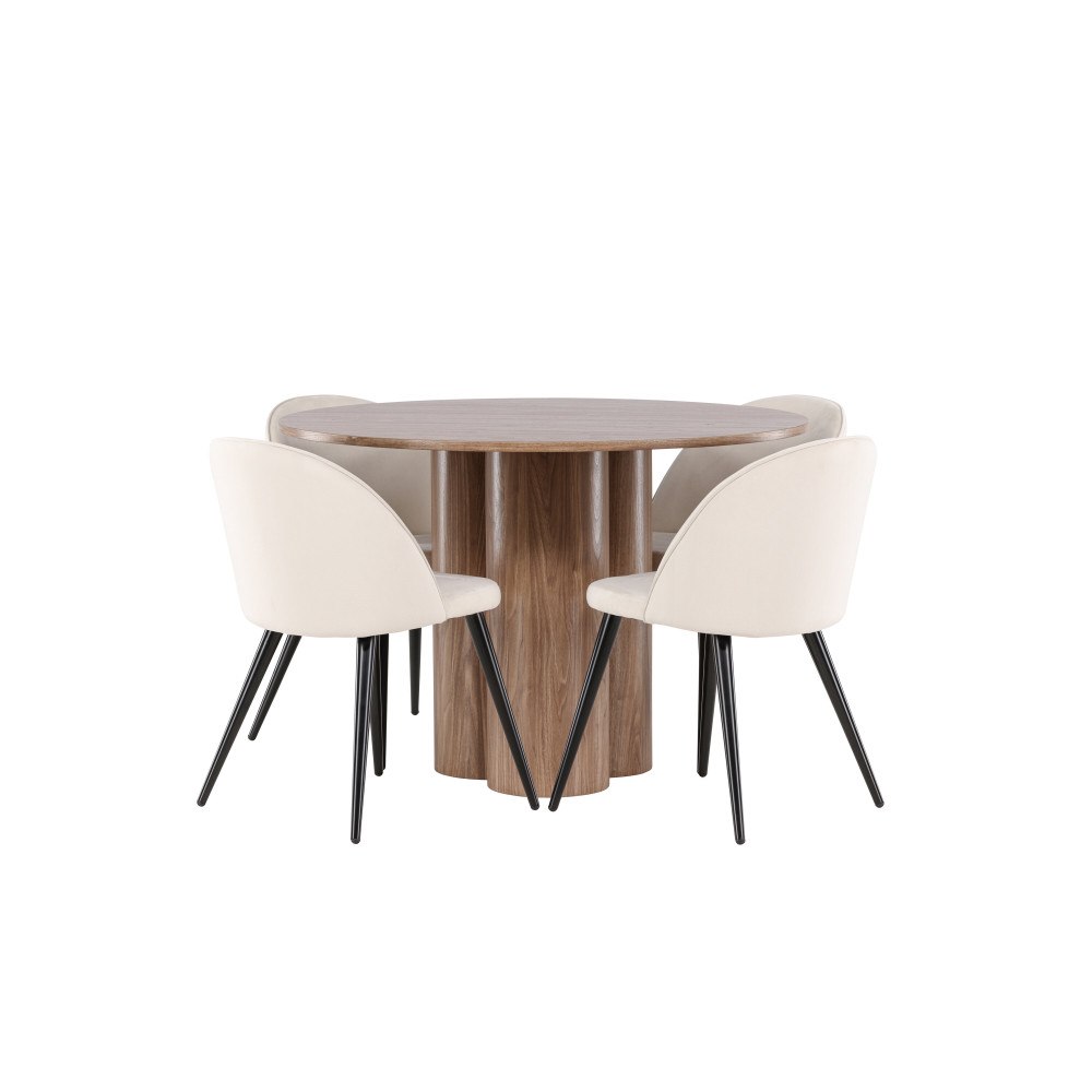 Venture Home Olivia Matbord med Velvet Matstol