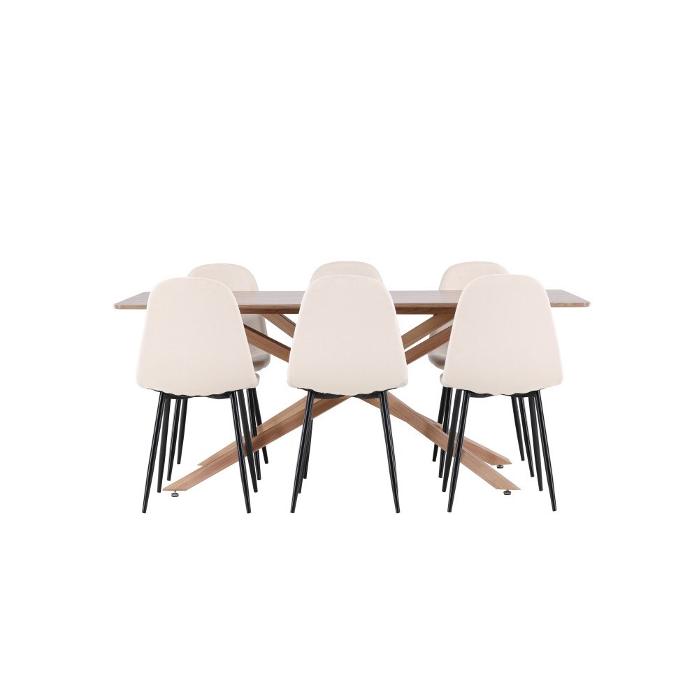 Venture Home Piazza Matbord med Polar Matstol