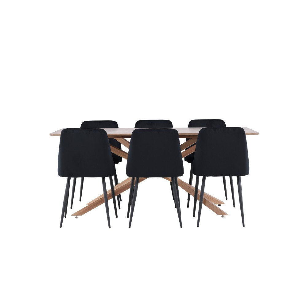 Venture Home Piazza Matbord med Night Matstol