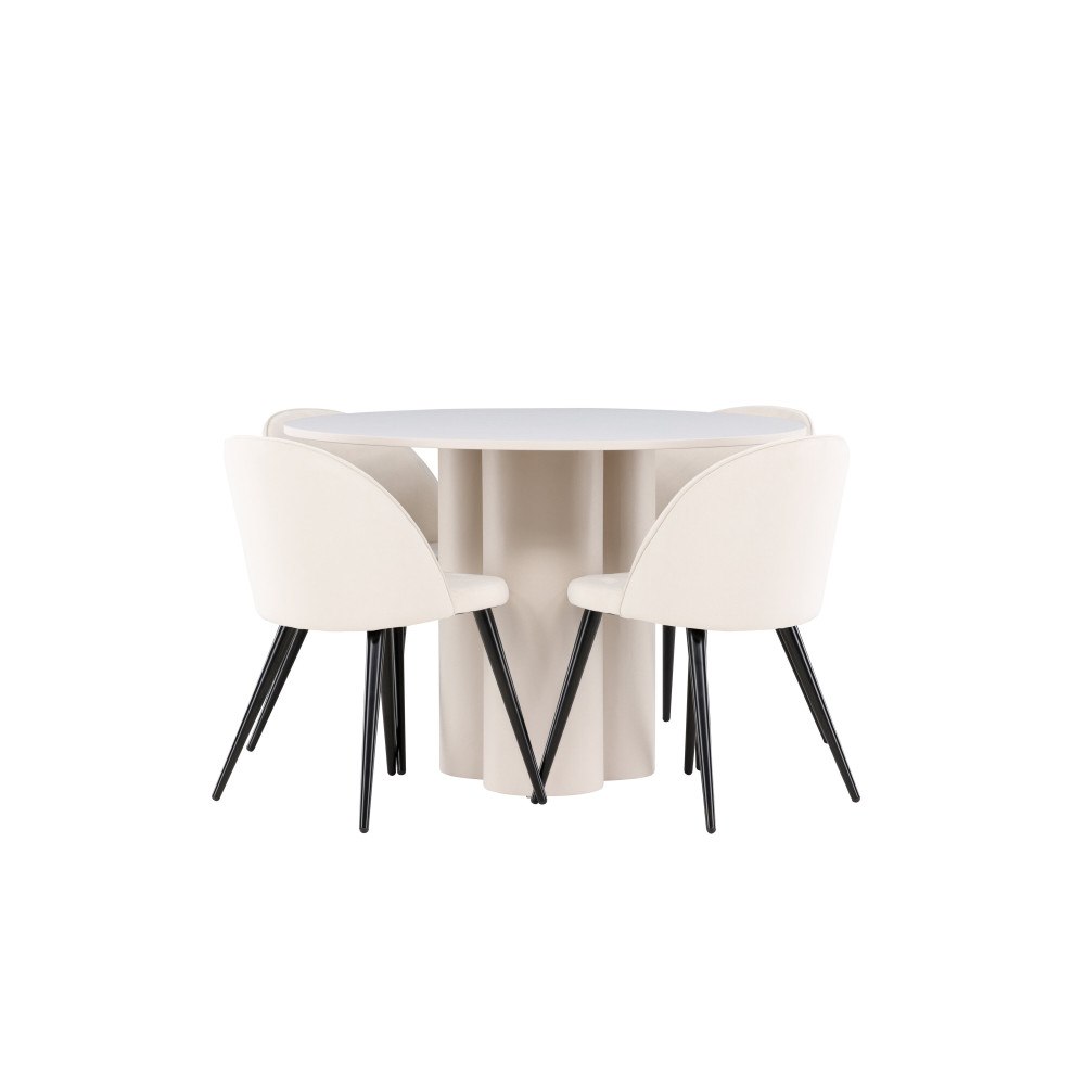 Venture Home Olivia Matbord med Velvet Matstol