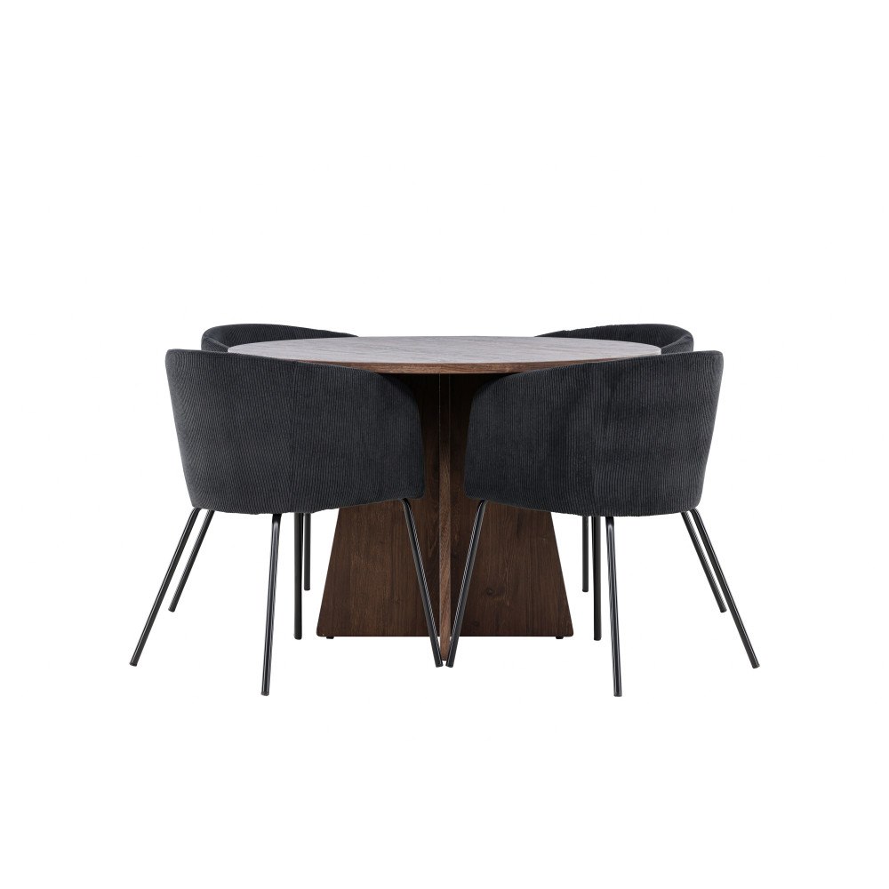 Venture Home Bootcut Matbord med Berit Matstol