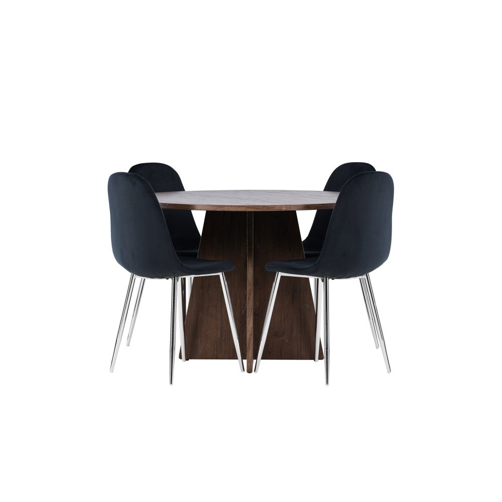 Venture Home Bootcut Matbord med Polar Matstol