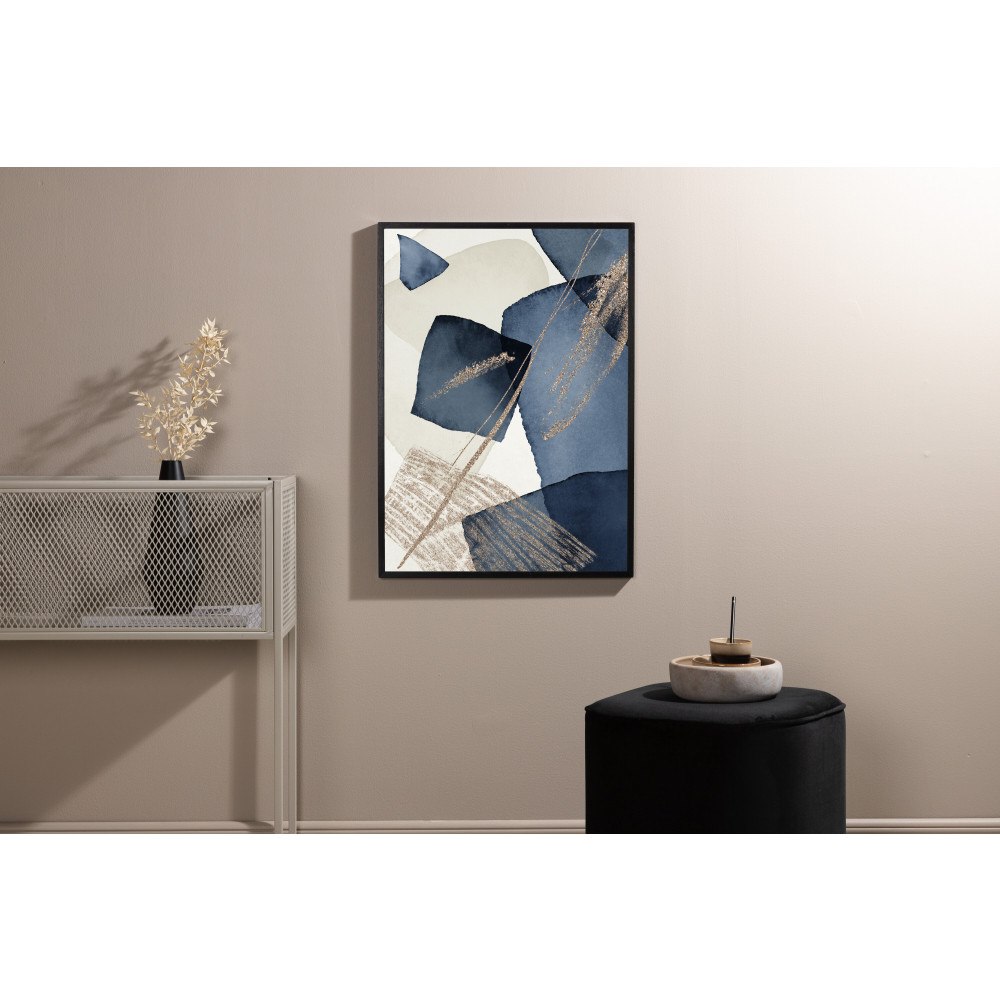 Venture Home Blue Swirl Poster