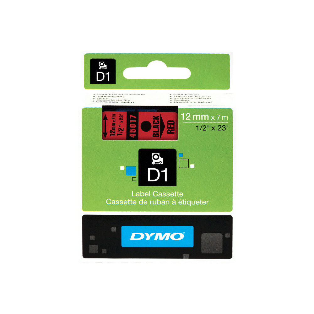 DYMO DYMO D1 - etiketter - 1 rulle (rullar) - Rulle (1,2 cm x 7 m)