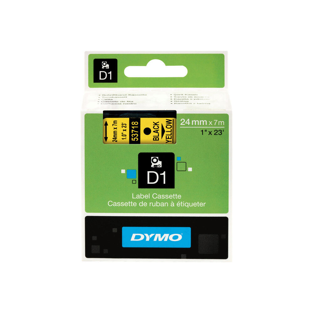 DYMO DYMO D1 - etiketttejp - 1 kassett(er) - Rulle (2,4 cm x 7 m)