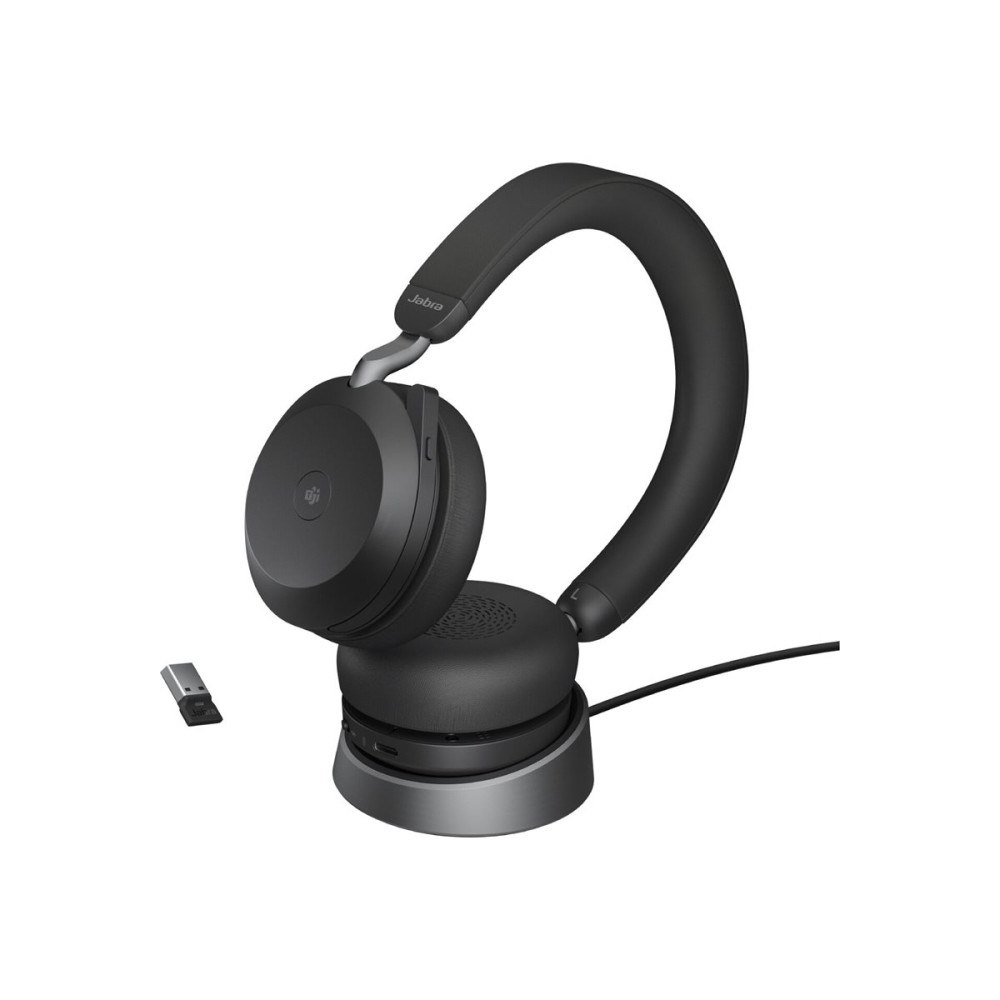 Jabra Jabra Evolve2 75 - headset - USB-A - med laddningsställ