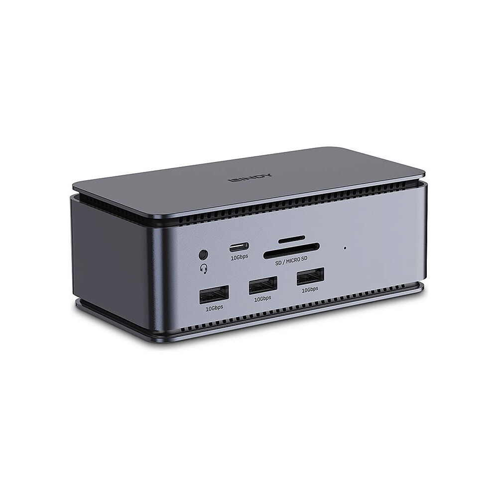 Lindy LINDY DST-Pro - dockningsstation - USB-C - HDMI, DP, USB-C - 10GbE, 1GbE