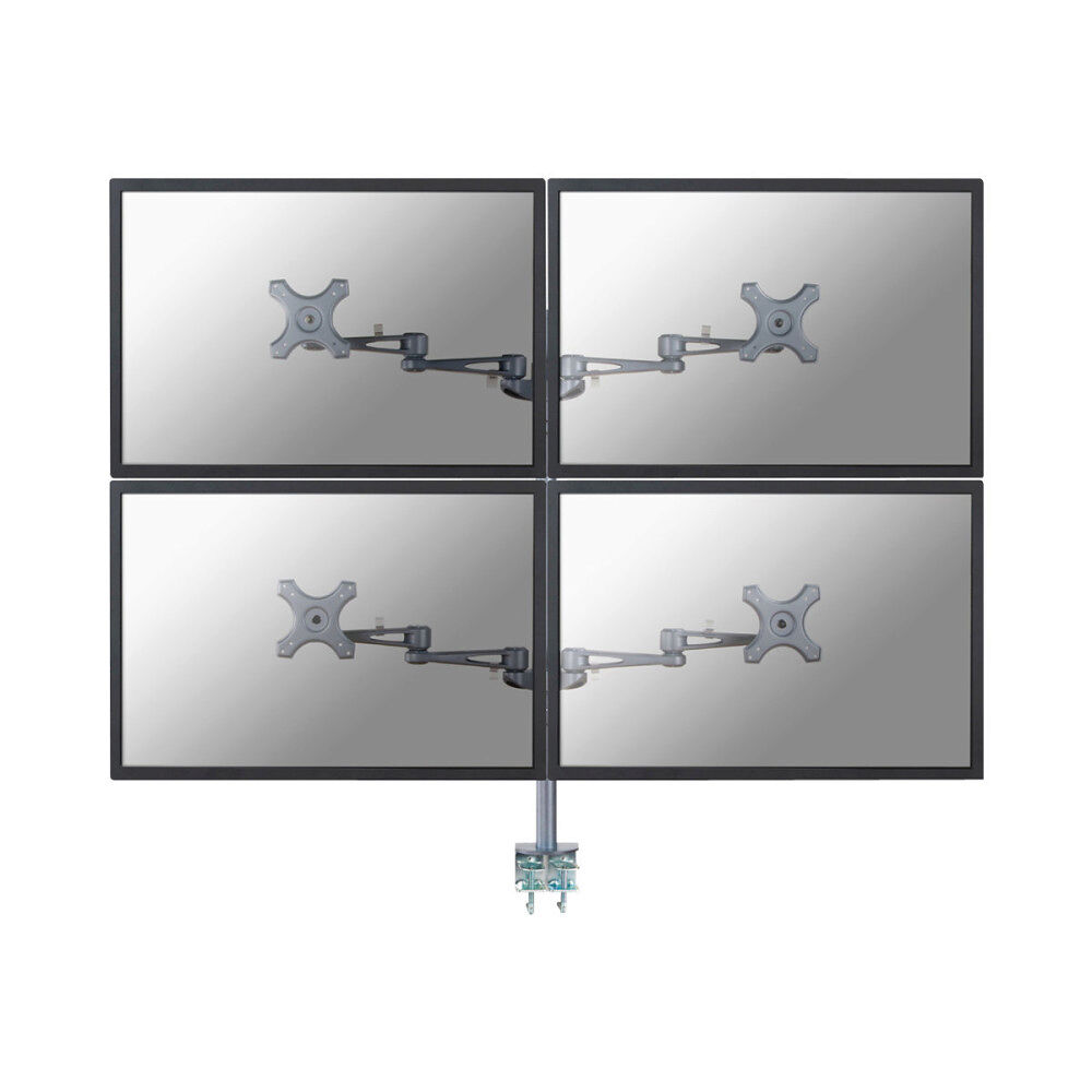 NewStar Neomounts FPMA-D935D4 monteringssats - fullständig rörelse - för 4 LCD-bildskärmar - silver