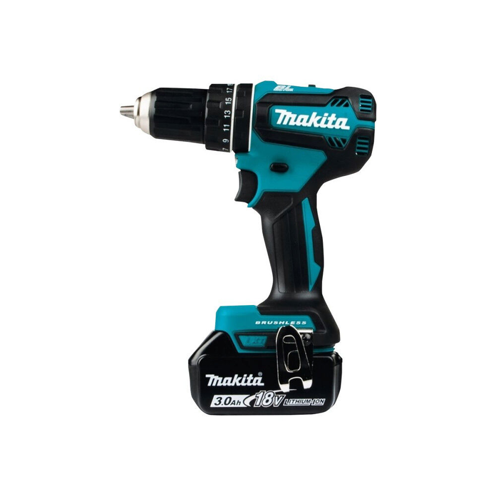 Makita Makita DHP485RF3J - slagborr/skruvdragare - sladdlös - 2 hastigheter - 3 batterier, laddare medföljer