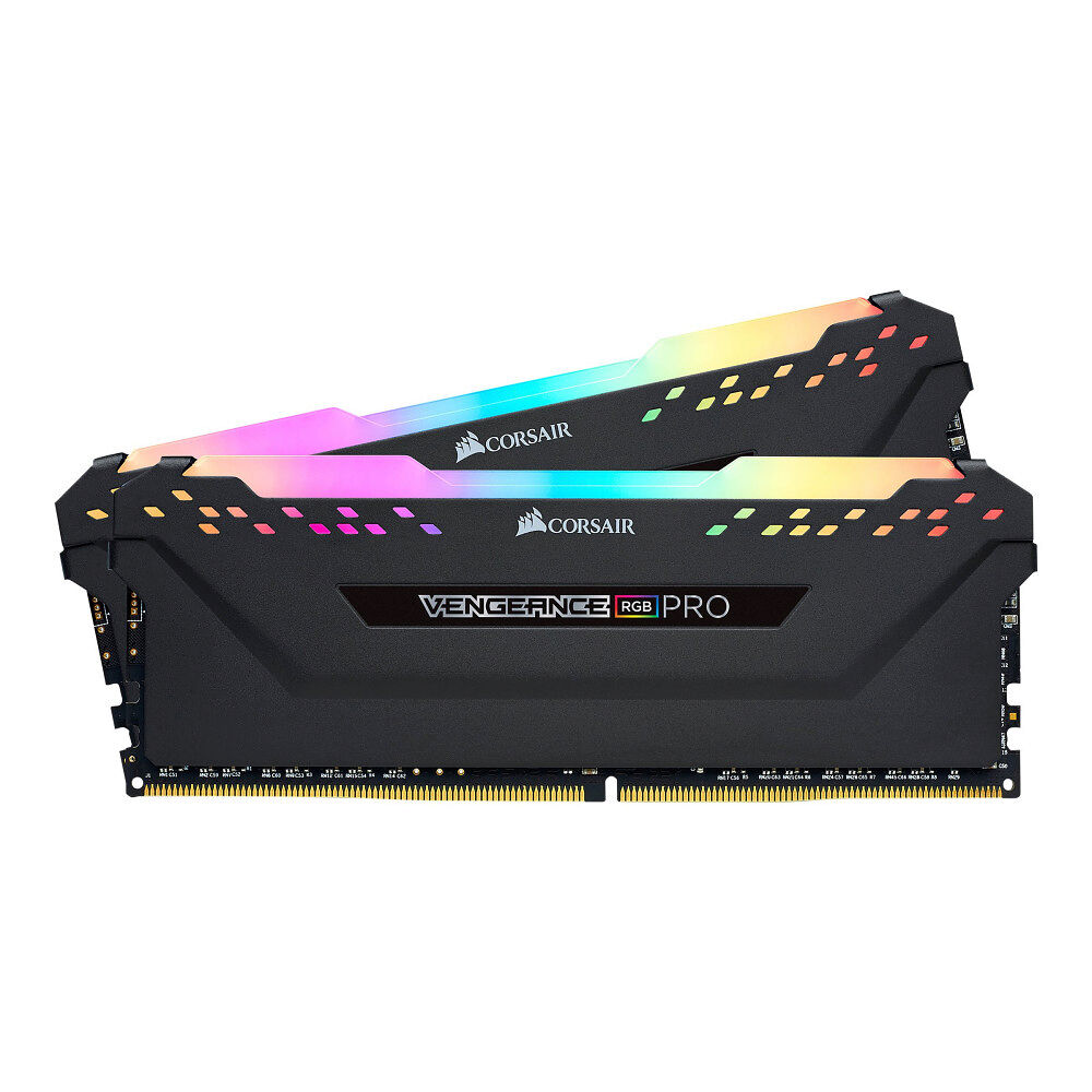 Corsair CORSAIR Vengeance RGB PRO - DDR4 - sats - 32 GB: 2 x 16 GB - DIMM 288-pin - 3000 MHz / PC4-24000 - ej buffrad