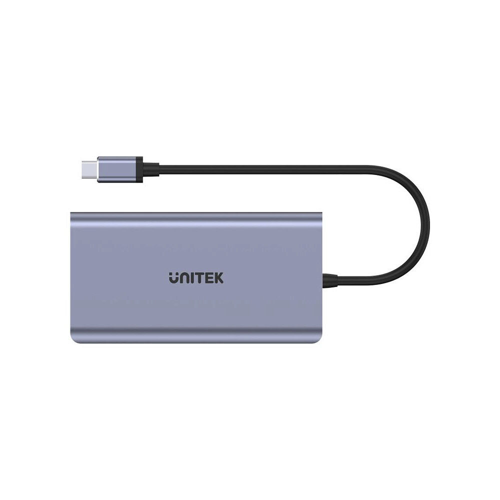 UNITEK Unitek uHUB O8+ - dockningsstation - USB-C - HDMI, VGA - 1GbE