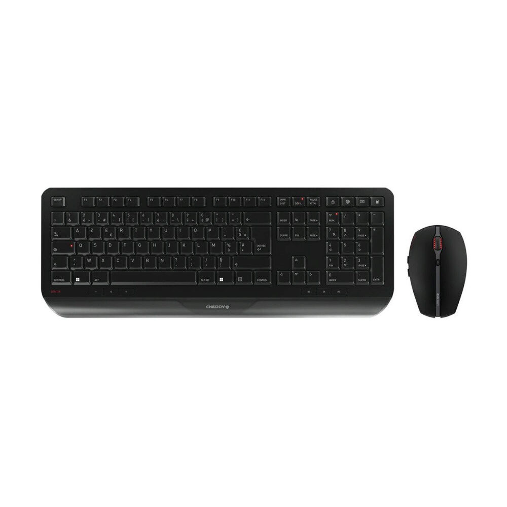 CHERRY CHERRY GENTIX DESKTOP - sats med tangentbord och mus - fransk - svart Inmatningsenhet