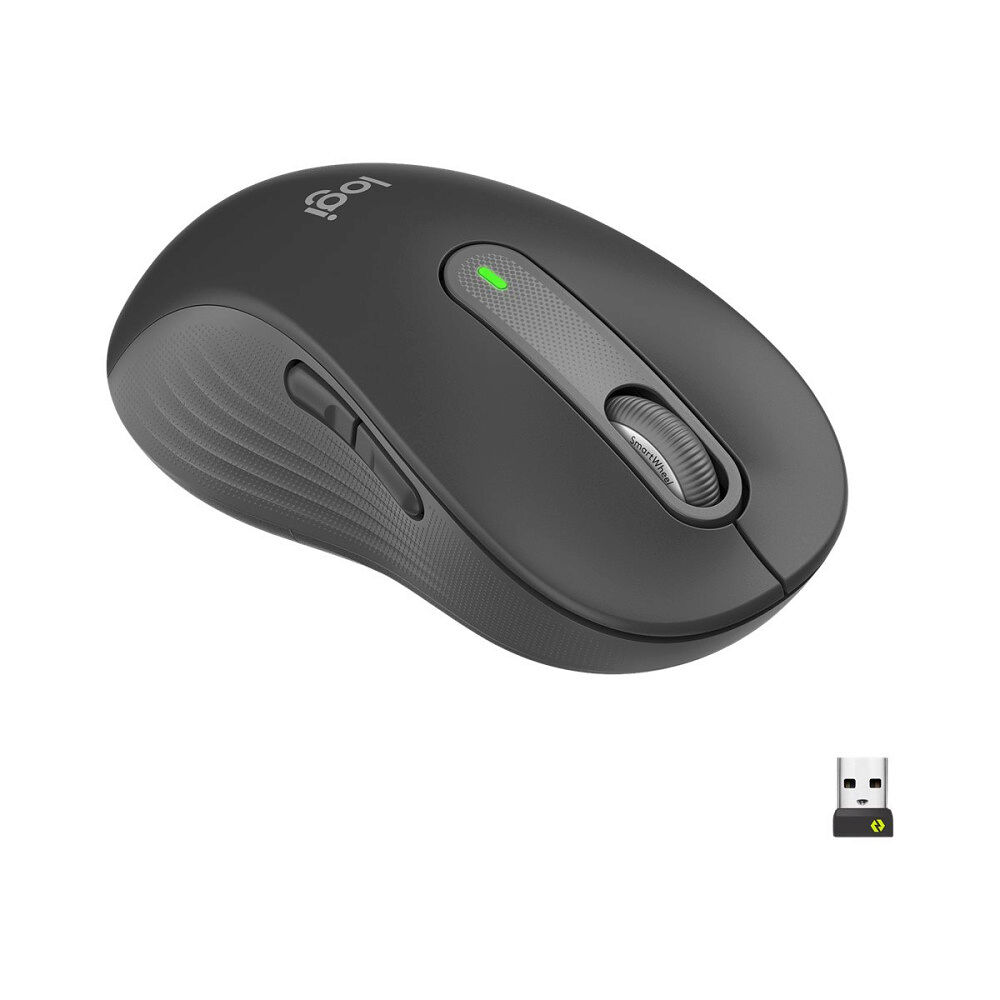 Logitech Logitech Signature M650 L LEFT - mus - stor storlek - 2.4 GHz, Bluetooth - grafit