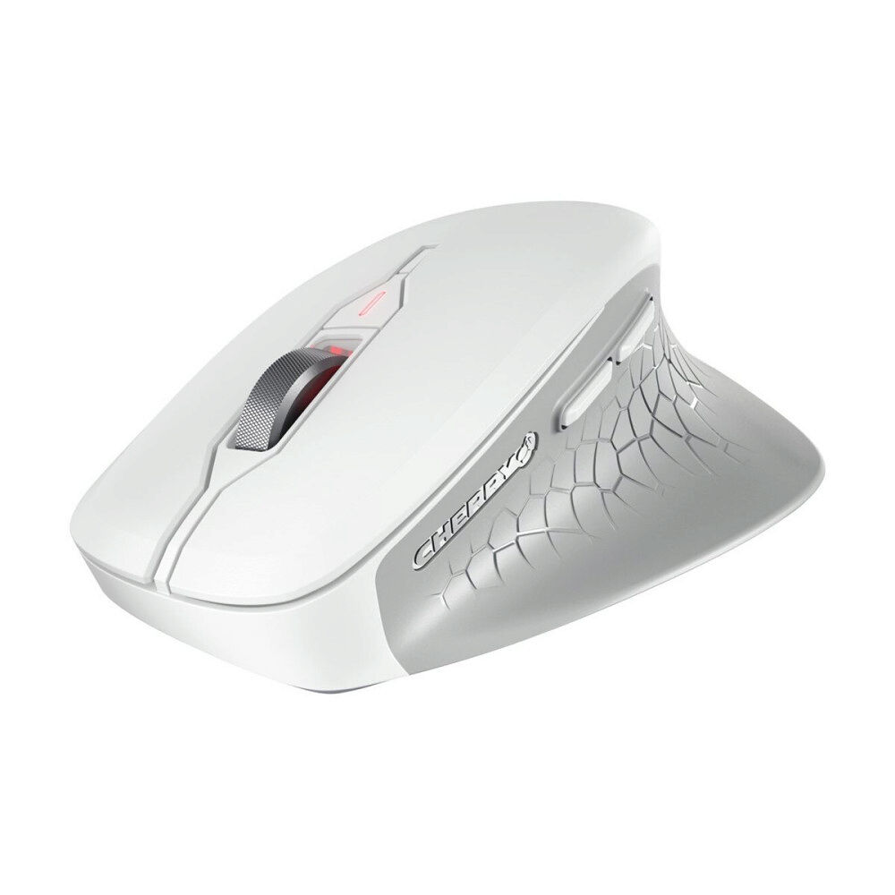 CHERRY CHERRY STREAM MOUSE COMFORT - mus - 2.4 GHz - vit/grå