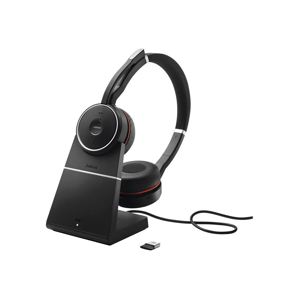 Jabra Jabra Evolve 75 SE MS Stereo - headset - med laddningsställ