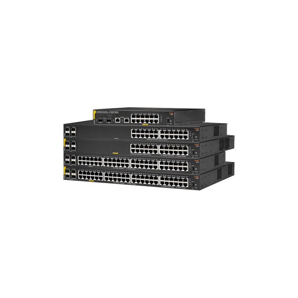 Hewlett-Packard HPE Aruba 6000 24G Class4 PoE 4SFP 370W Switch - switch - 24 portar - Administrerad - rackmonterbar