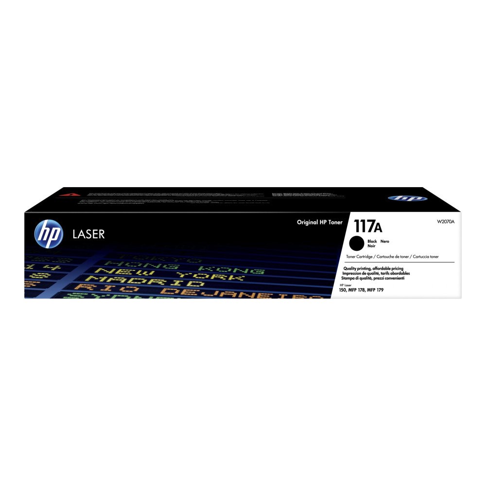 Hewlett-Packard HP 117A - svart - original - tonerkassett (W2070A)