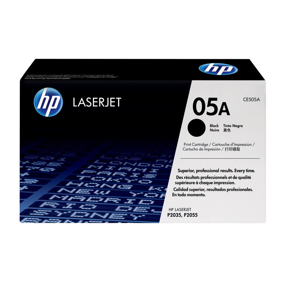 Hewlett-Packard HP 05A - svart - original - LaserJet - tonerkassett (CE505A)
