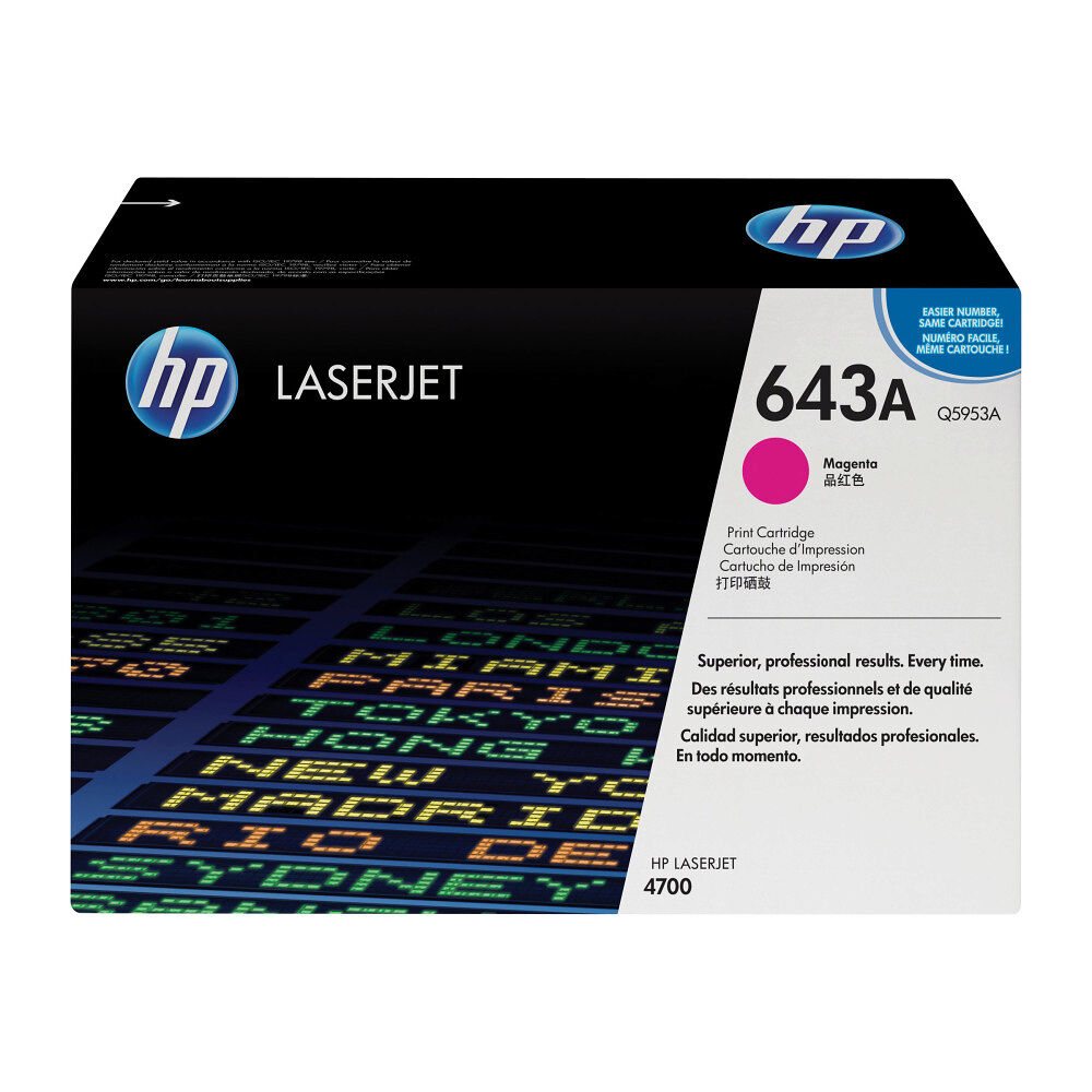 Hewlett-Packard HP 643A - magenta - original - LaserJet - tonerkassett (Q5953A)
